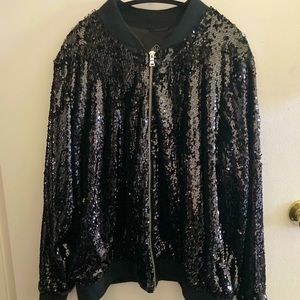 Black sequins jacket